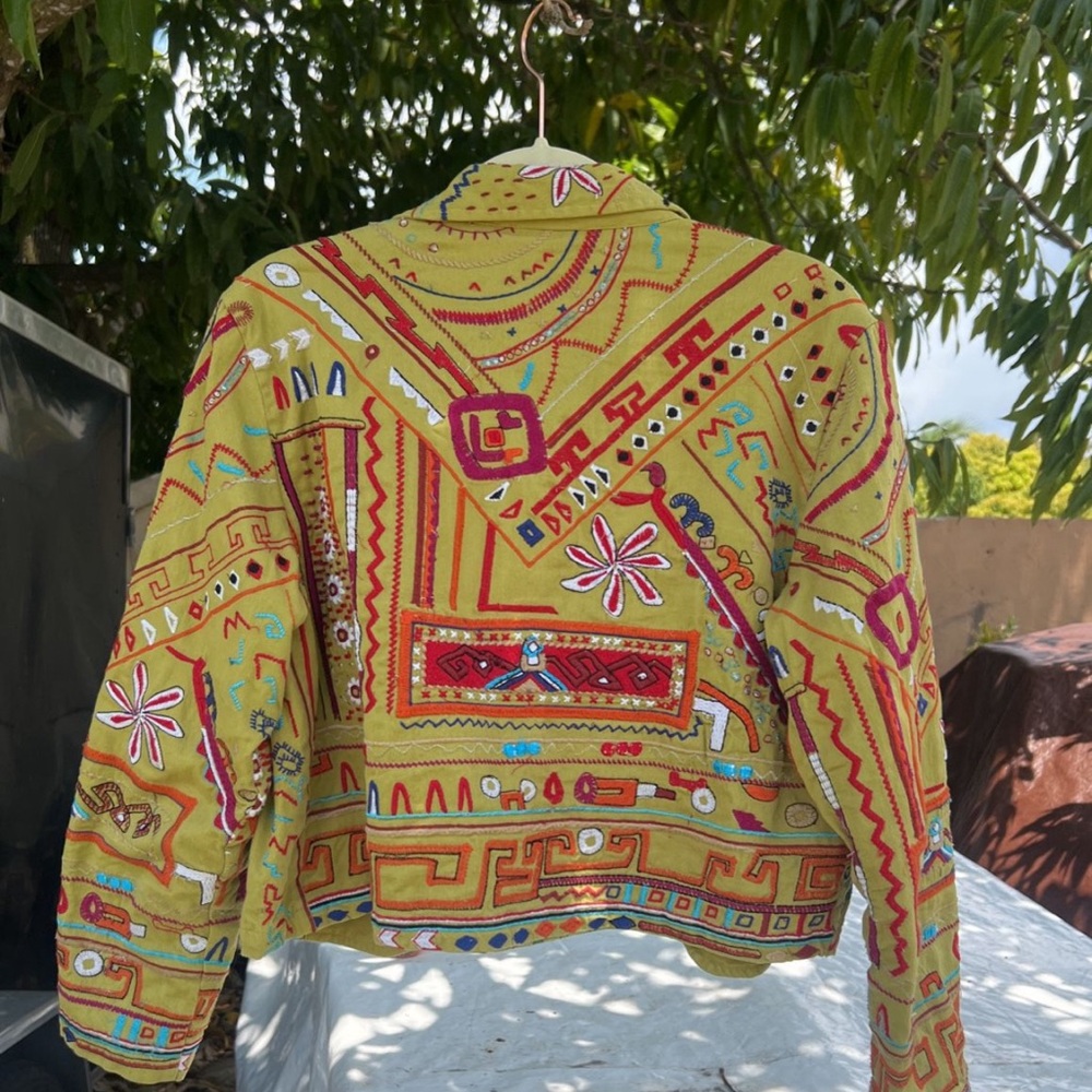 Chico's Multicolor Embroidered Jacket - Picture 2 of 5